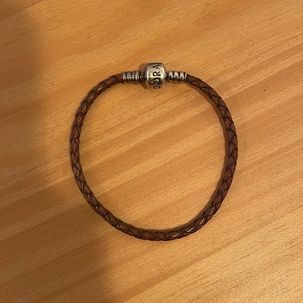 Brown Leather Pandora Bracelet